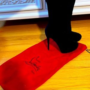 Christian Louboutin Bianca Knee High Suede Boots
